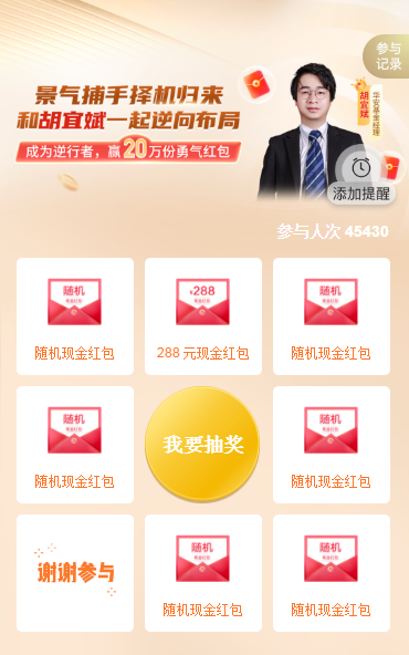 招商银行完成任务，抽最高288元红包